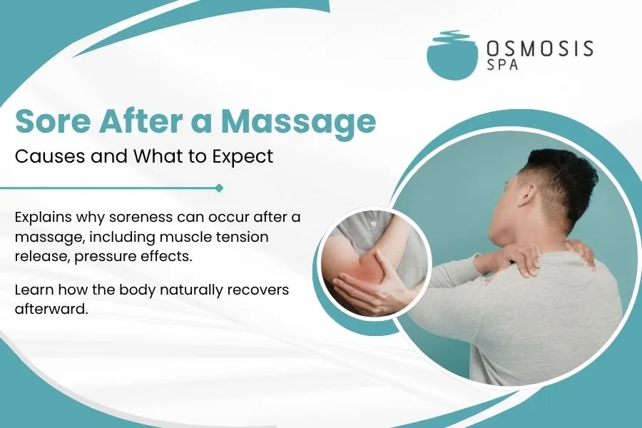 a man felt soreness after body massage center in trichy